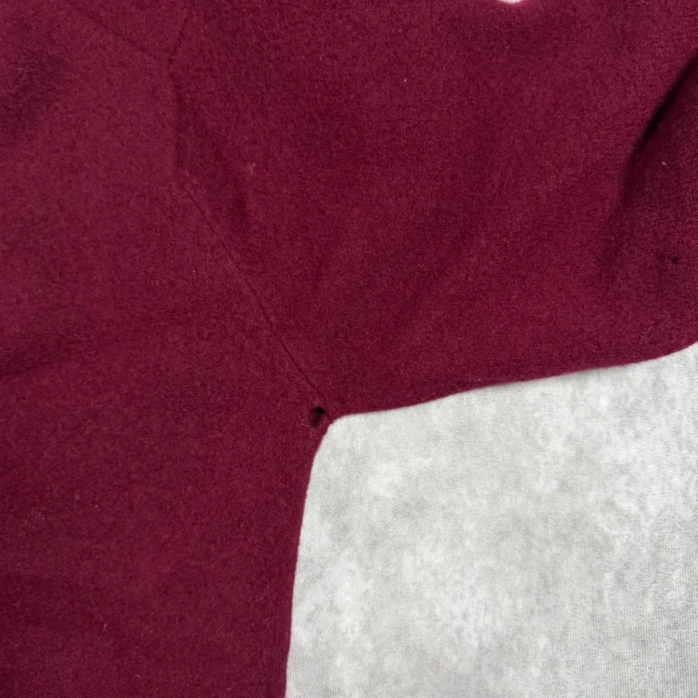 Vintage Peter Scott Lambswool V-Neck Sweater Burgundy Old Reunion Golf Club